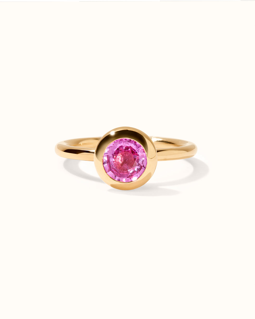 Stackable Ring - Pink Saphir - groß